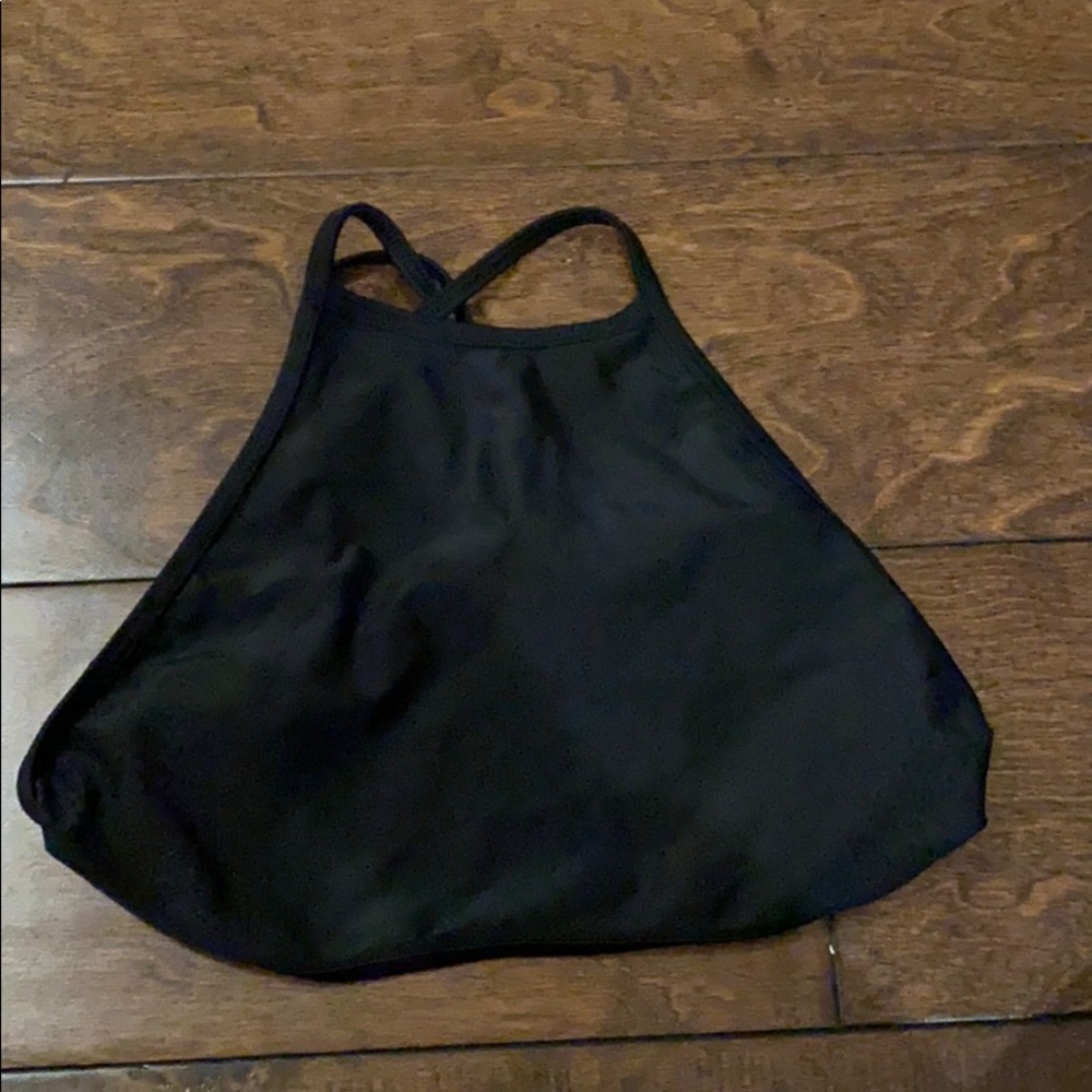 Aerie Black Halter Bathing Suit Top